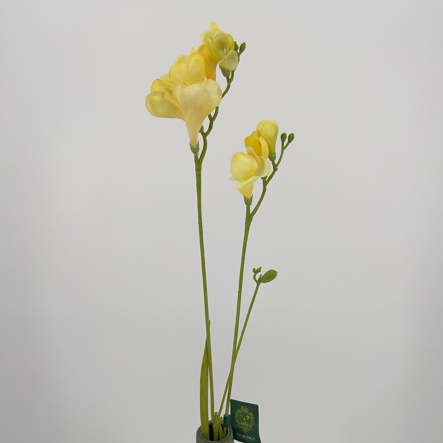 Silk-ka kunst Freesia's in mooie intense kleuren, 78cm