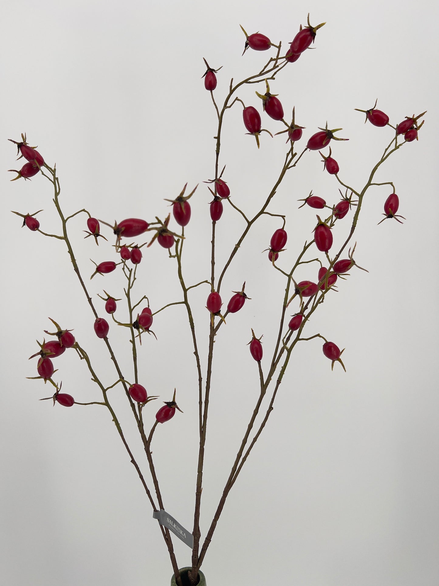 Silk-ka Rozenbottel tak in diep rood, 106cm