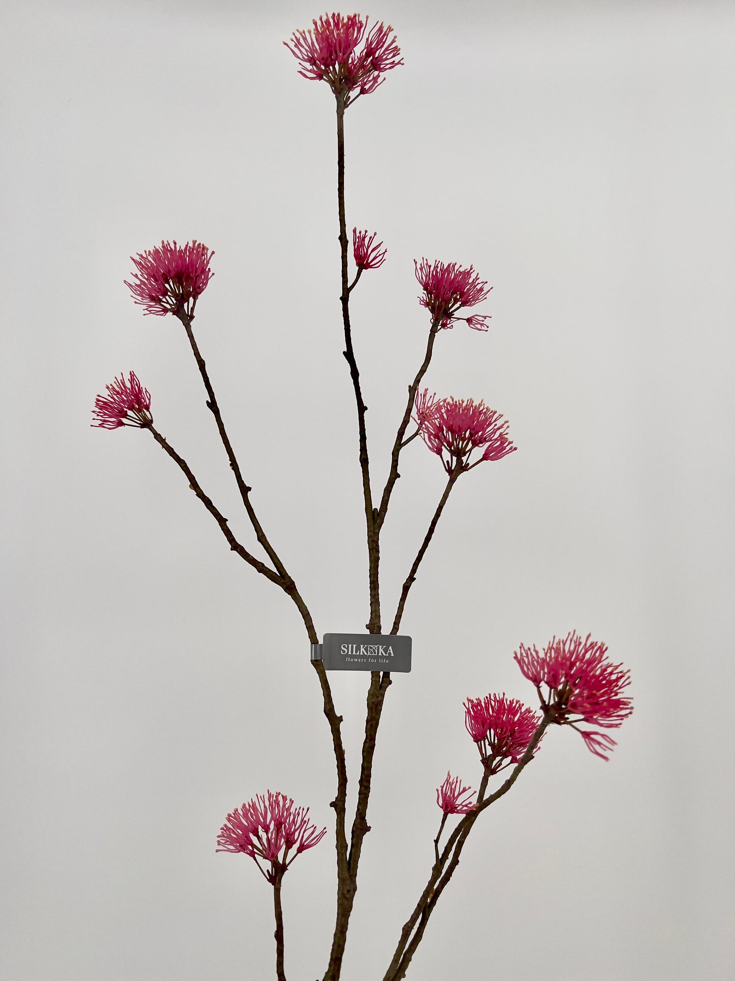 Silk-ka kunst bloesem tak donker roze, 108cm