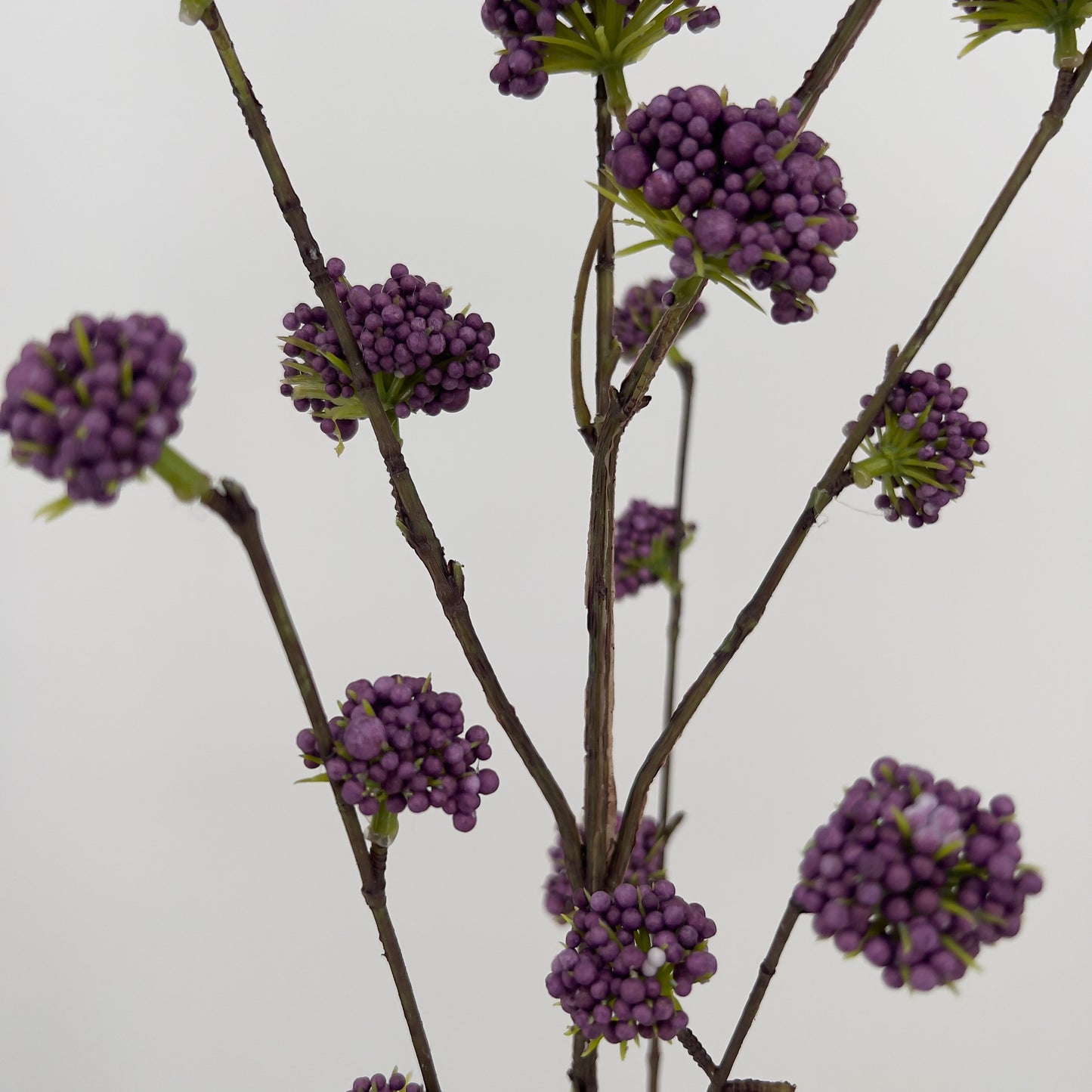 Foam mini gypso/Callicarpa spray kunsttak in het paars/lila, 100cm