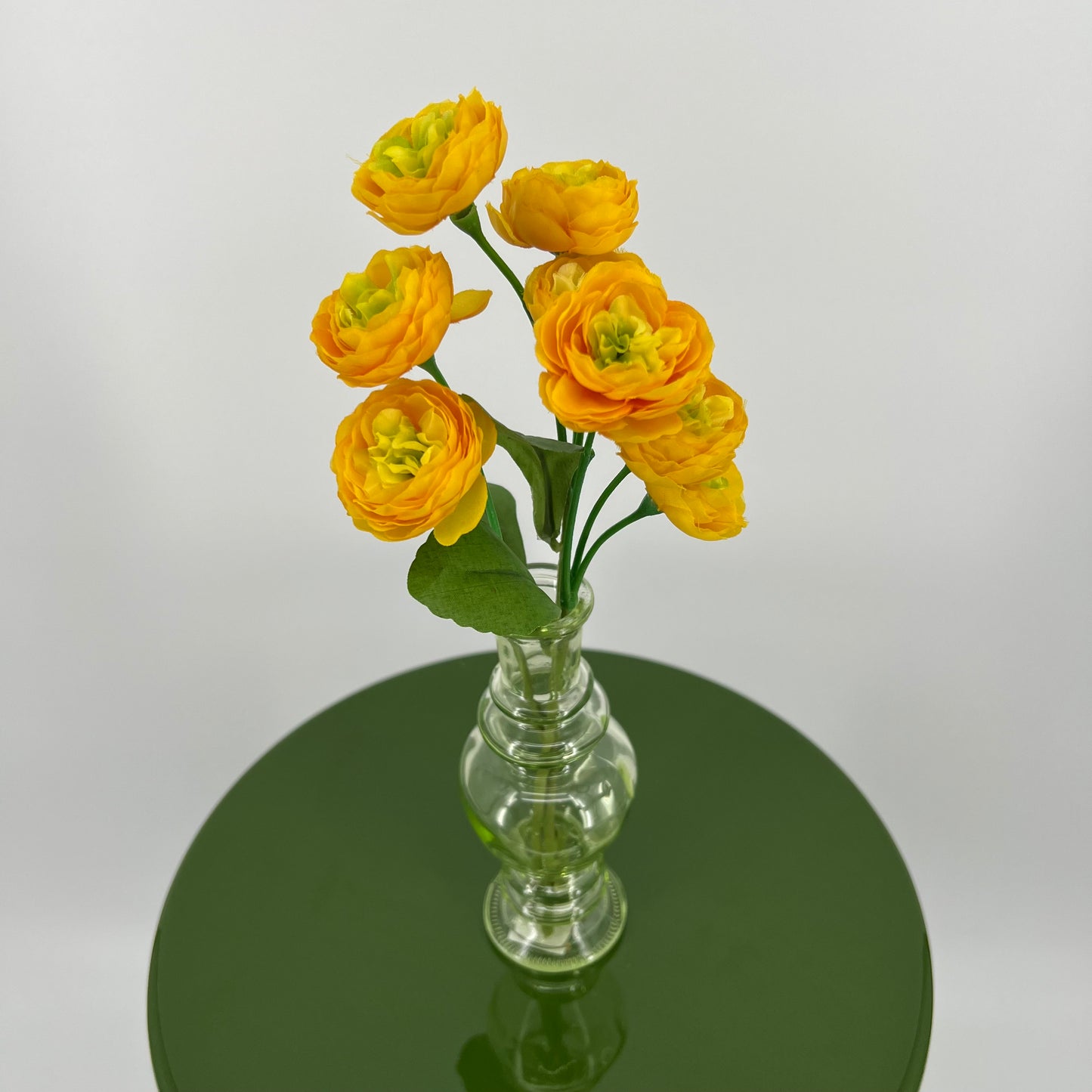 Ranonkeltjes, bundel/3 in lichtroze, crème, oranje, rood en geel, 29cm