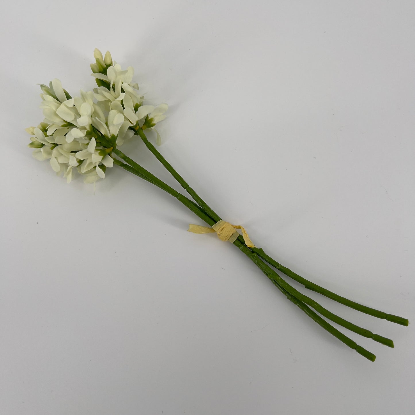 Bundel kunst Hyacinten 3 stelen in geel, roze en wit, 31cm