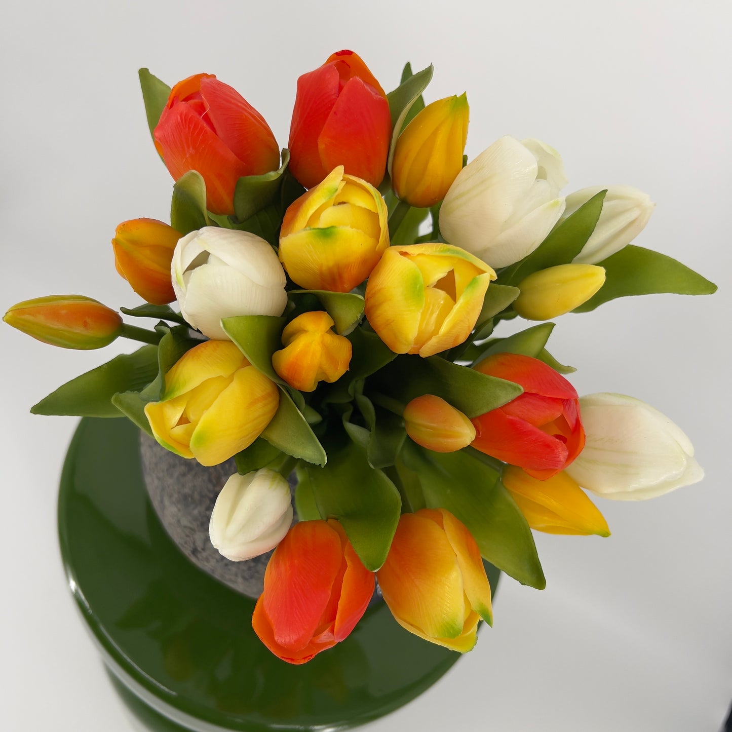 Boeket kunsttulpen 20 stelen in 3 kleuren, 31cm