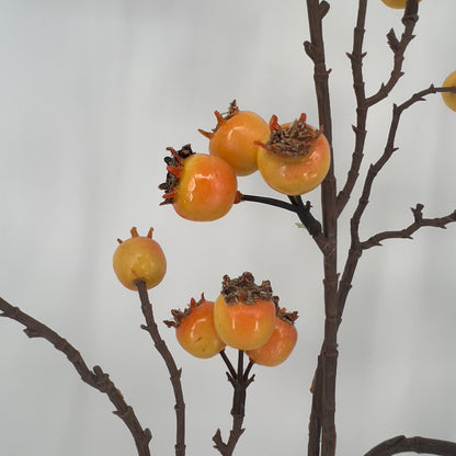 Kunst granaatappeltakken in geel of rood, 102cm