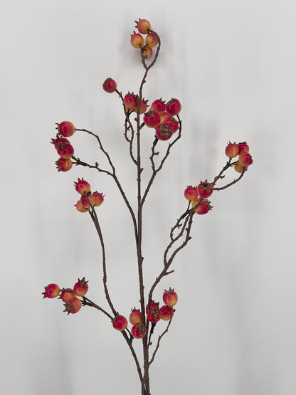 Kunst granaatappeltakken in geel of rood, 102cm