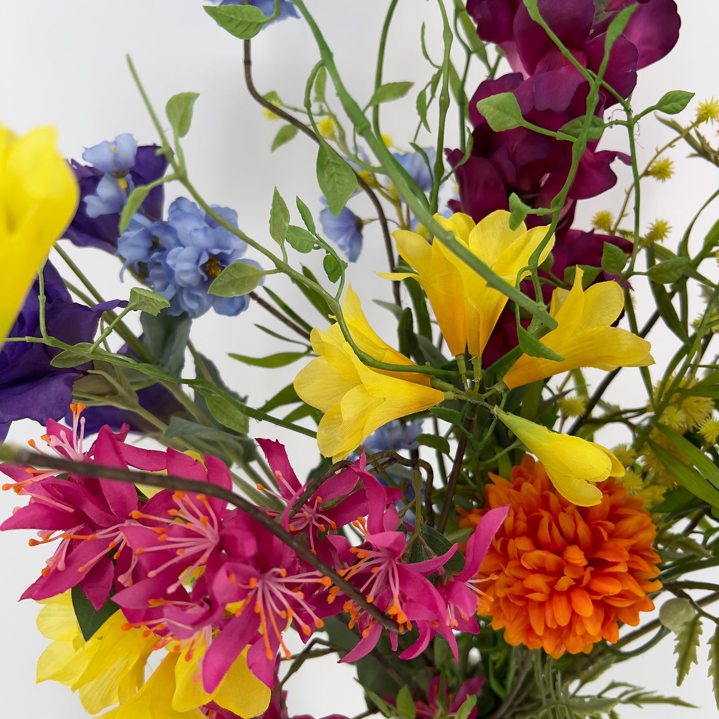 Gemengd groot kunstboeket "Flora Fantasia", 85cm