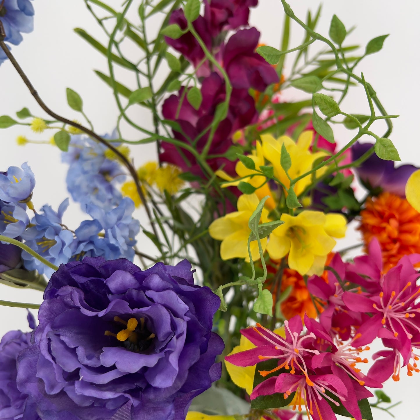 Gemengd groot kunstboeket "Flora Fantasia", 85cm