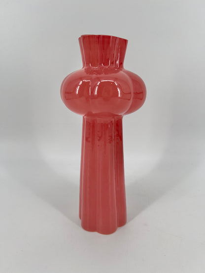 Glazen vaas Marley in roze, 25cm