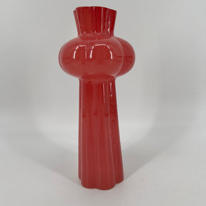 Glazen vaas Marley in roze, 25cm