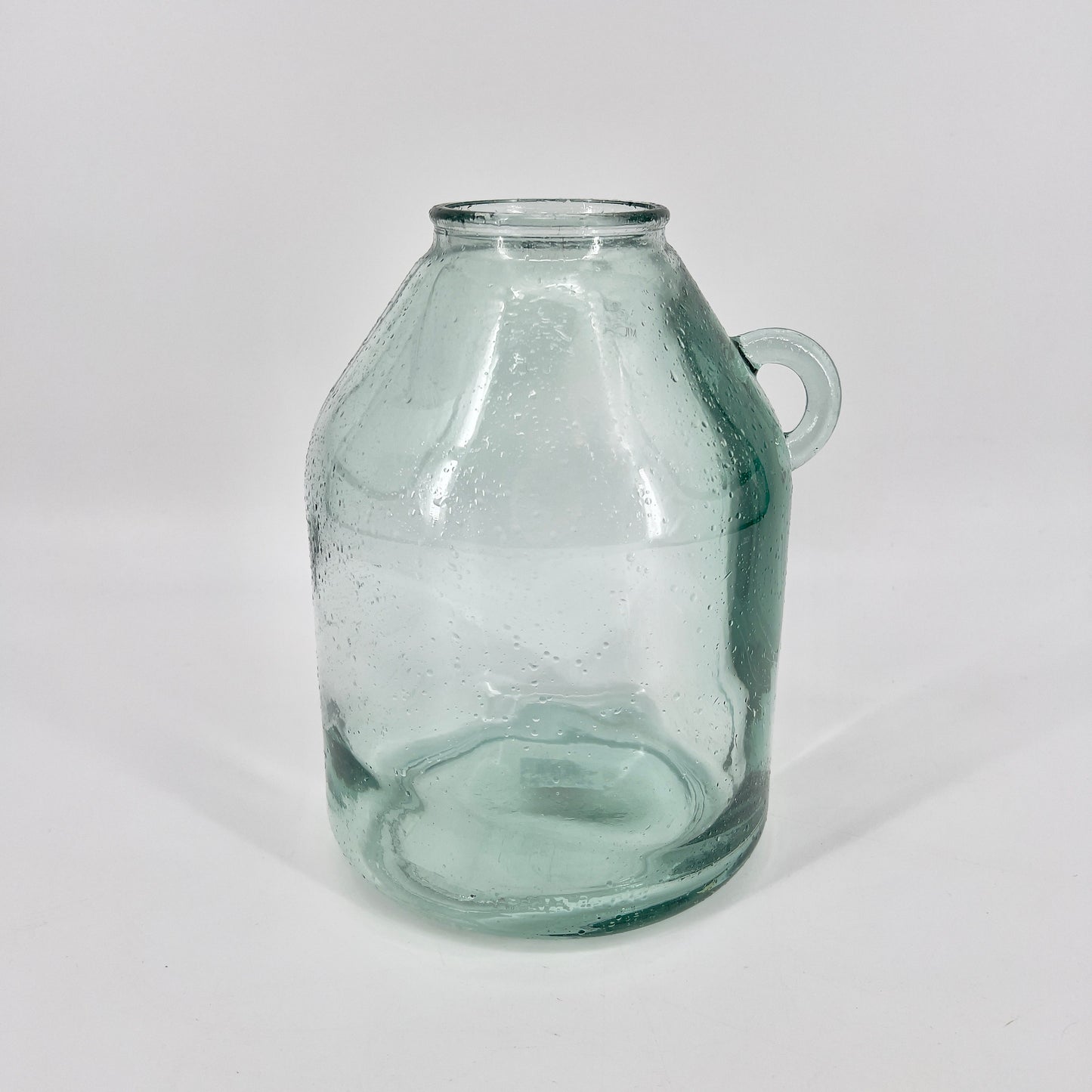 Glazen vaas recycled in groen/blauw, 25,5cm