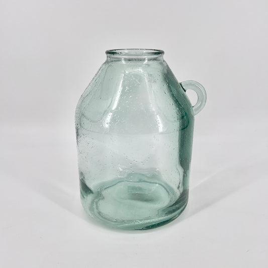 Glazen vaas recycled in groen/blauw, 25,5cm