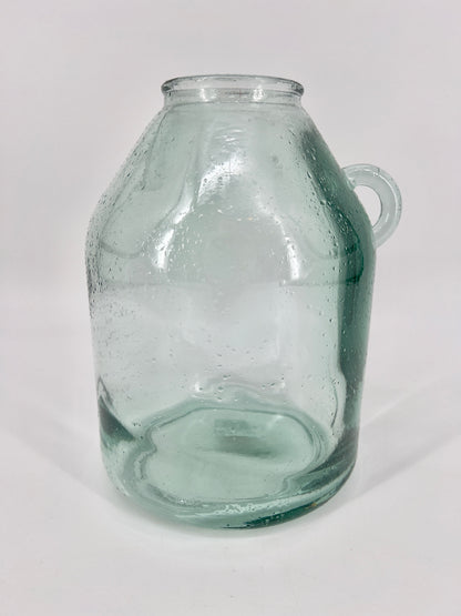 Glazen vaas recycled in groen/blauw, 25,5cm