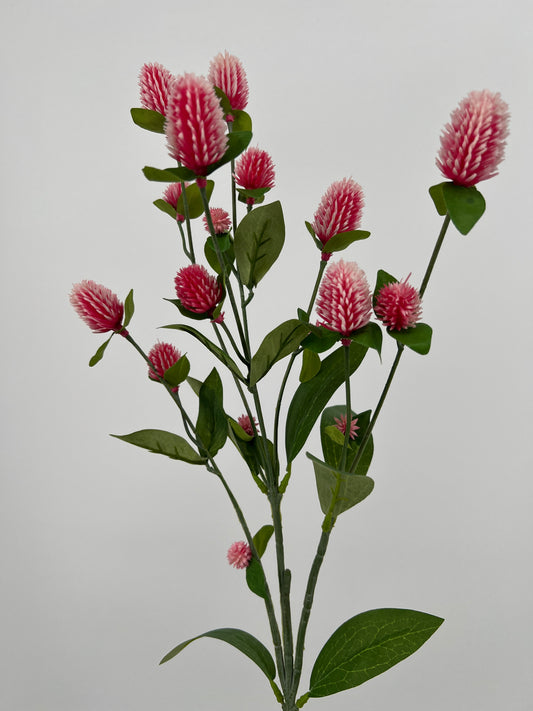 Kunstbloem Gomphrena spray, 69cm