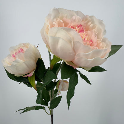 Kunsttak Pioenroos spray in roze, lichtroze of wit, 70cm