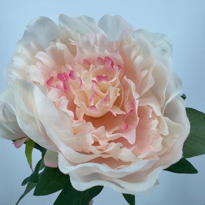 Kunsttak Pioenroos spray in roze, lichtroze of wit, 70cm