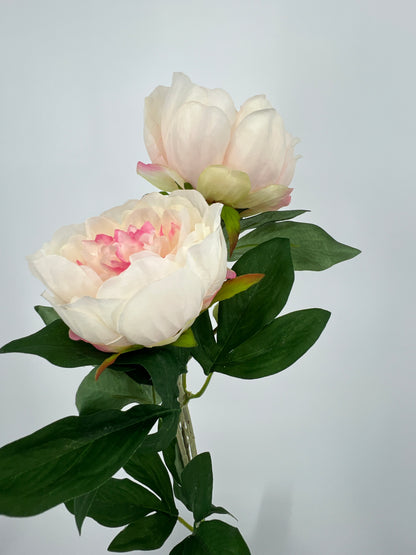 Kunsttak Pioenroos spray in roze, lichtroze of wit, 70cm