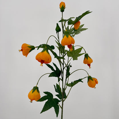 Kunsttak Abutilon spray in roze, fuchsia en geel, 100cm