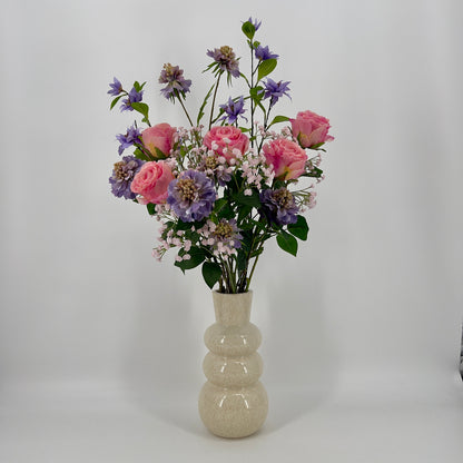 Zijden kunstboeket "Belle Rose", 85cm