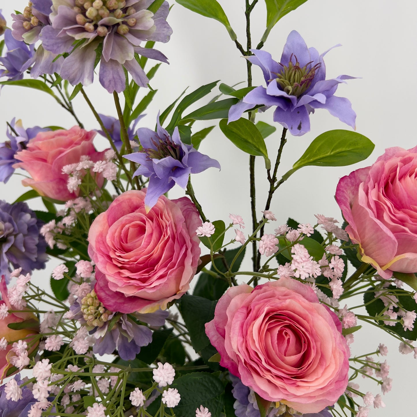 Zijden kunstboeket "Belle Rose", 85cm