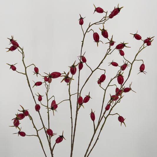 Silk-ka Rozenbottel tak in diep rood, 106cm