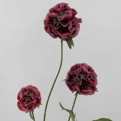 Scabiosa spray x3 paars of oud roze, 72cm