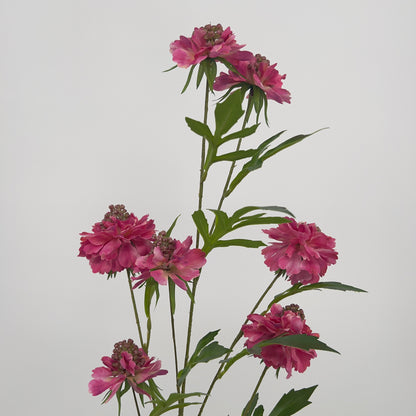Scabiosa kunsttak in 5 kleuren, 113cm