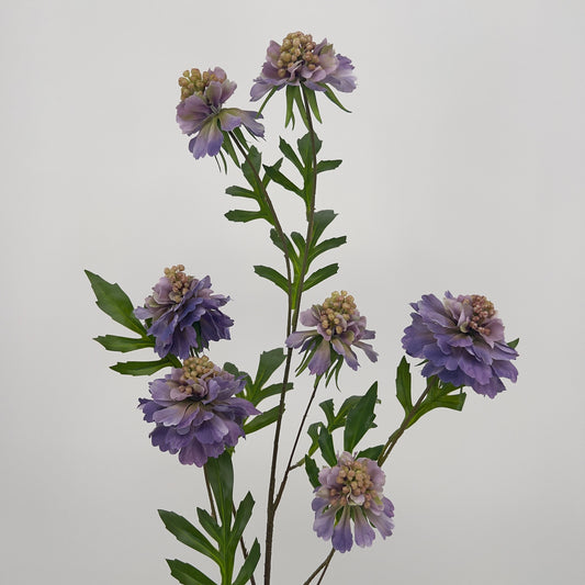 Scabiosa kunsttak in 5 kleuren, 113cm