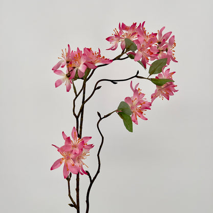 Wilde clematis spray kunst tak in diverse kleuren, 81cm