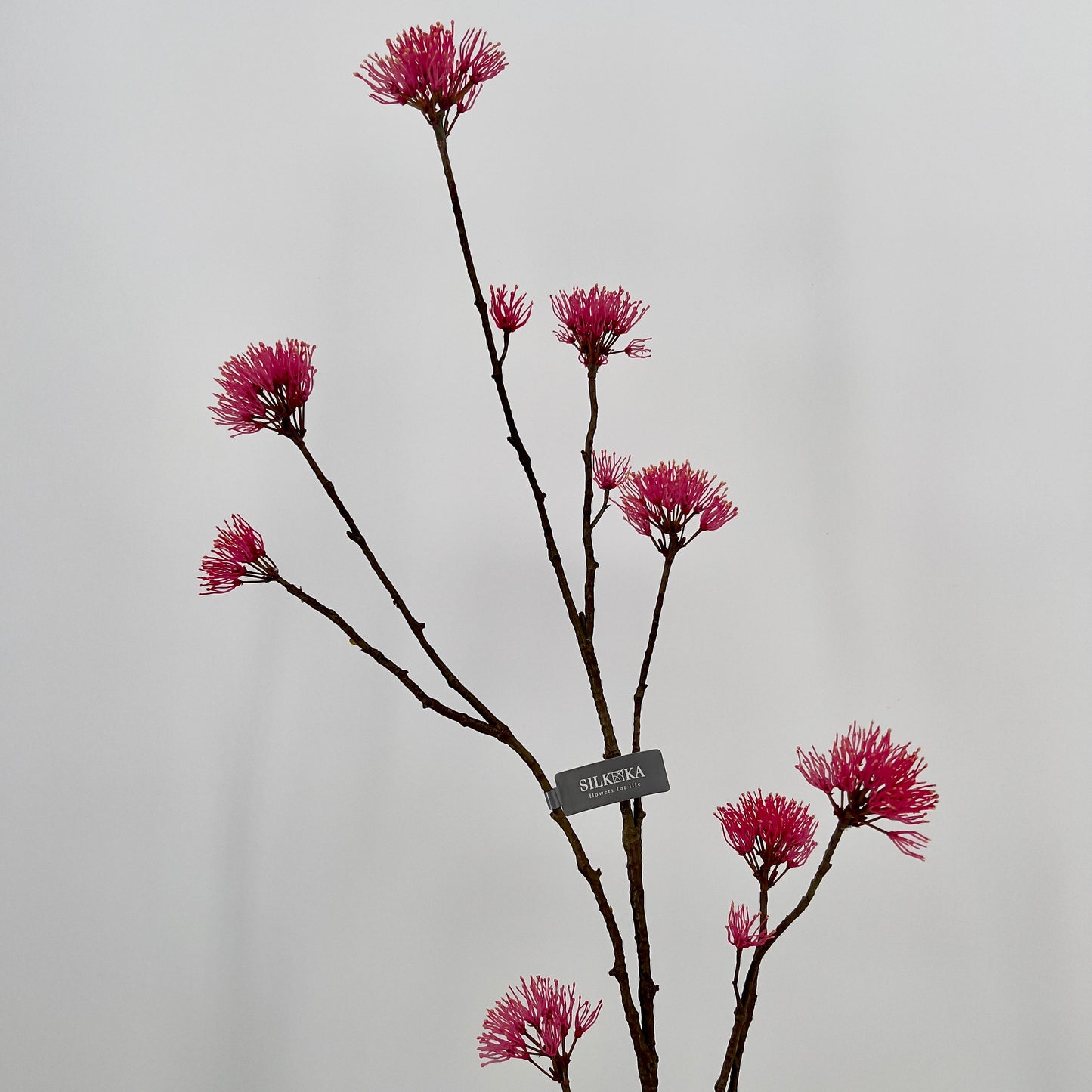 Silk-ka kunst bloesem tak donker roze, 108cm