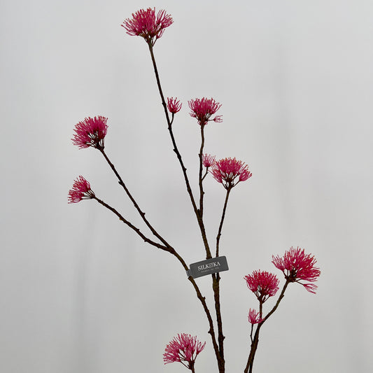 Silk-ka kunst bloesem tak donker roze, 108cm