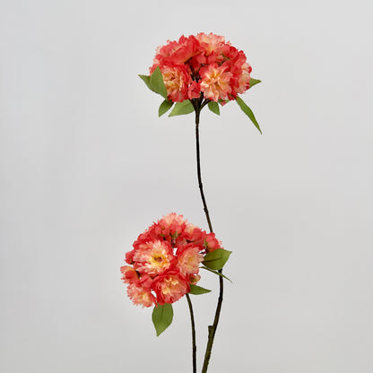 Silk-ka Bloesem kunsttak oranje/zalm, 72cm