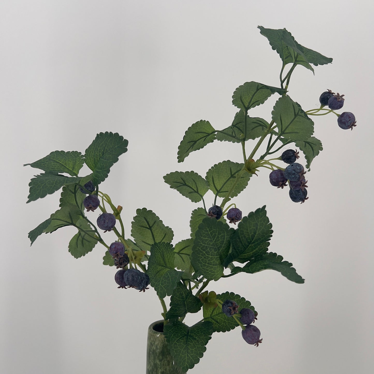 Blauberry spray (blauwe bes) kunsttak blauwe bes, 75cm