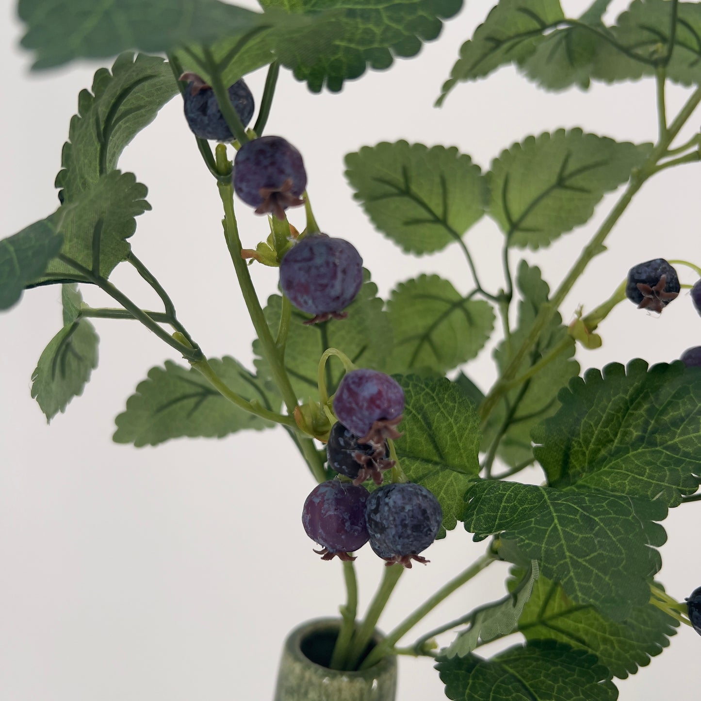 Blauberry spray (blauwe bes) kunsttak blauwe bes, 75cm