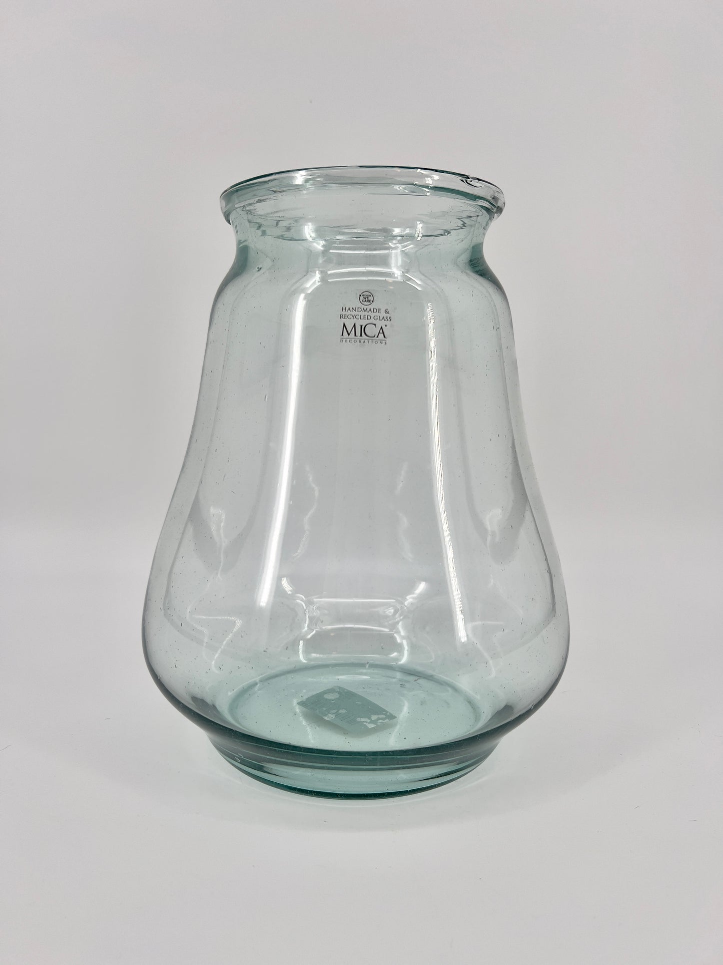 Glazen gerecycelde vaas "Jive", 30x23,5cm