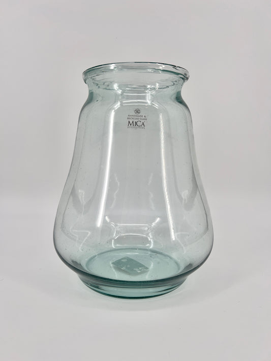 Glazen gerecycelde vaas "Jive", 30x23,5cm