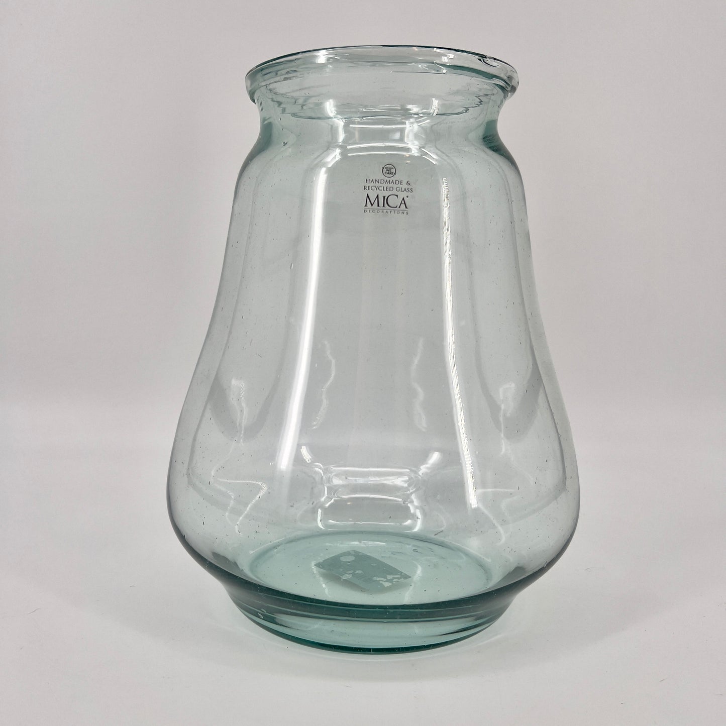 Glazen gerecycelde vaas "Jive", 30x23,5cm