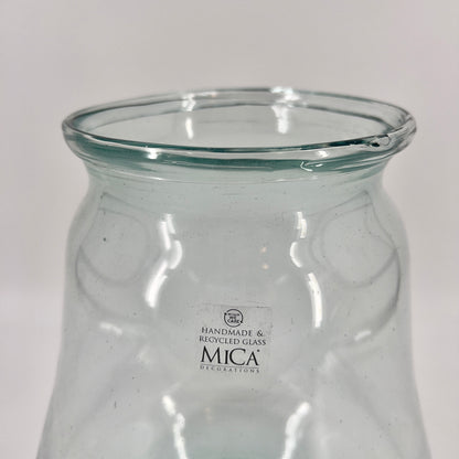 Glazen gerecycelde vaas "Jive", 30x23,5cm