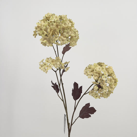 Silk-ka Sneeuwbal kunsttak in mauve en créme/groen, 69cm