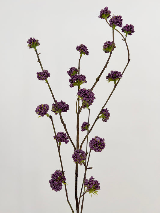 Foam mini gypso/Callicarpa spray kunsttak in het paars/lila, 100cm