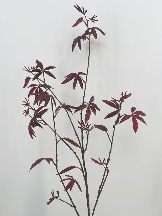 Silk-ka Esdoorn kunsttak bordeaux rood, 126cm