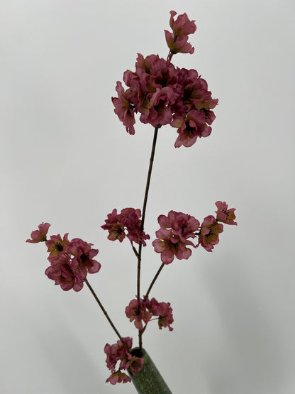 Prunus malaga spray vermilion mauve, 84cm