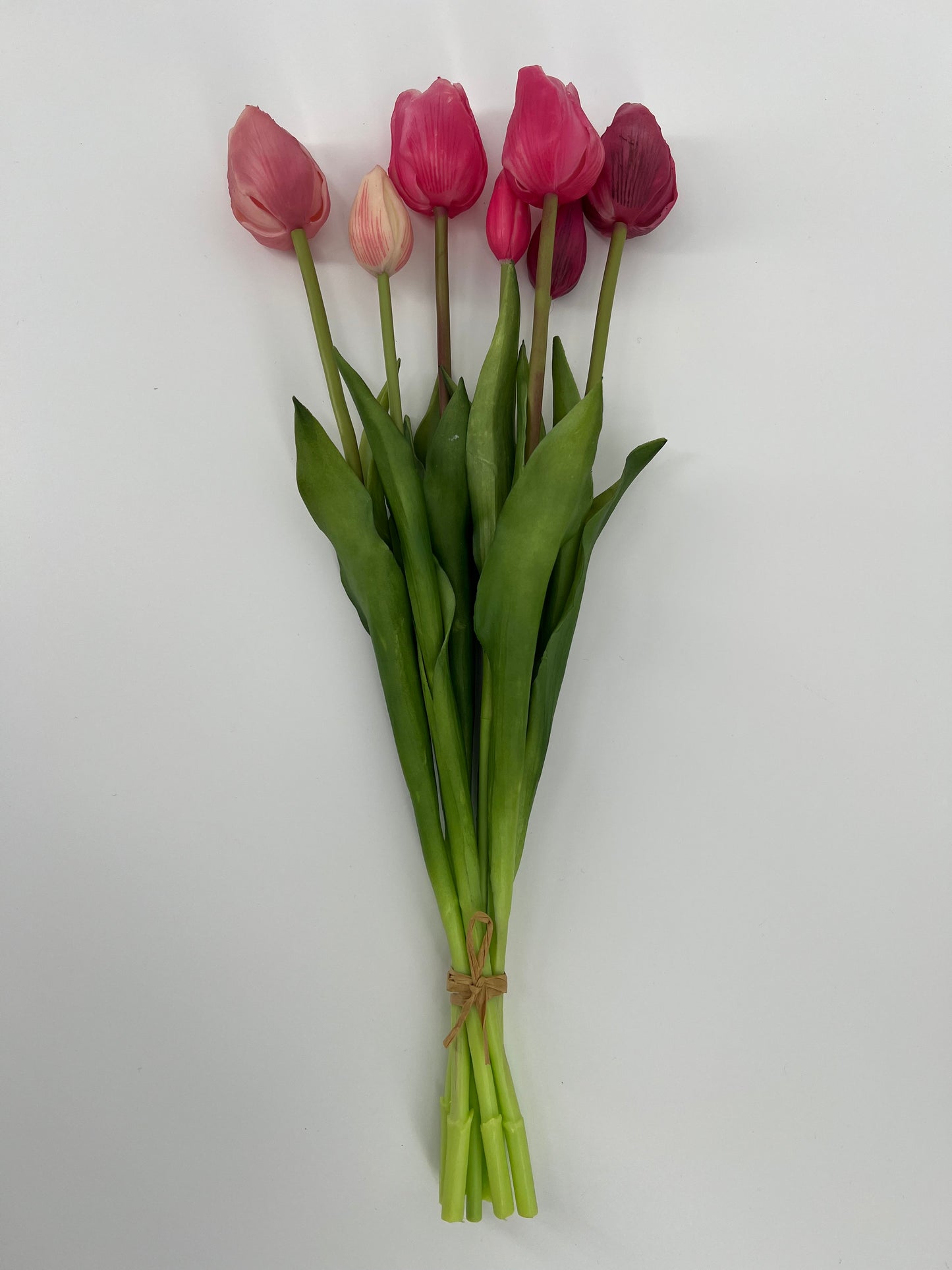 Kunst Tulpen bos real touch van It's All About Art met 7 stelen in wel 15 kleuren, 47cm