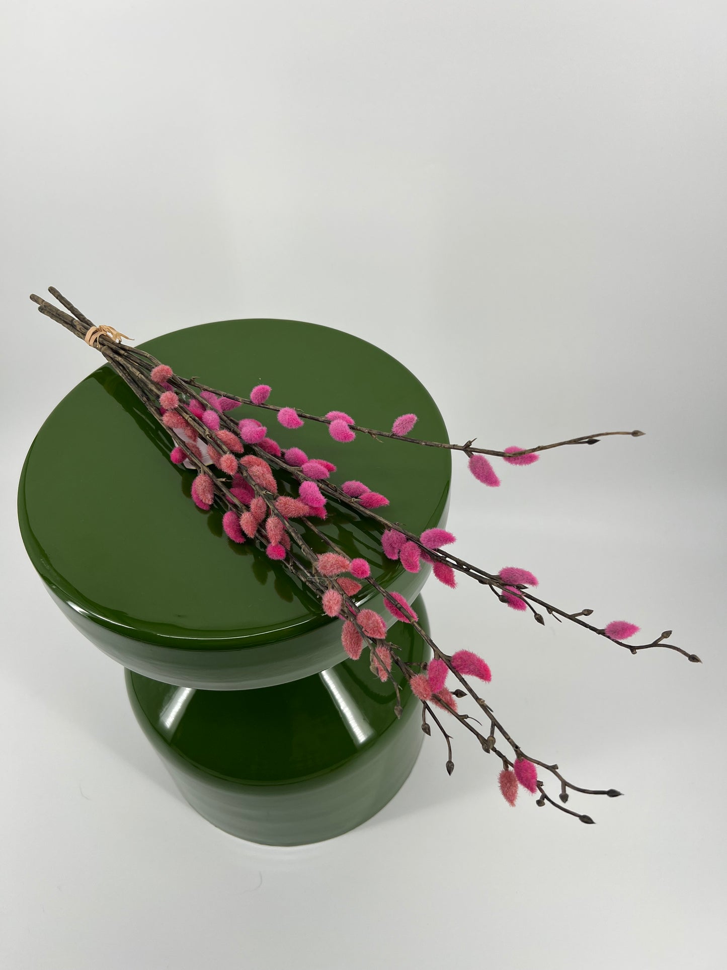 Bundel kunst (wilgen)katjes roze, 55cm