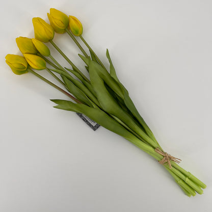 Kunst Tulpen bos real touch van It's All About Art met 7 stelen in wel 15 kleuren, 47cm