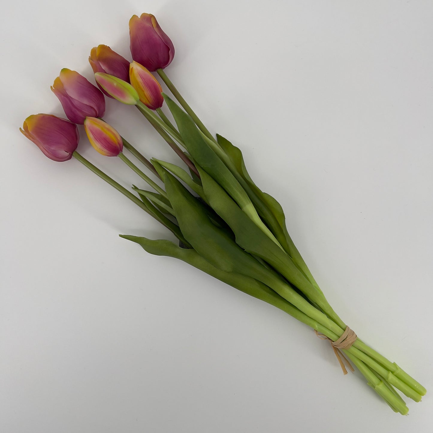 Kunst Tulpen bos real touch van It's All About Art met 7 stelen in wel 15 kleuren, 47cm