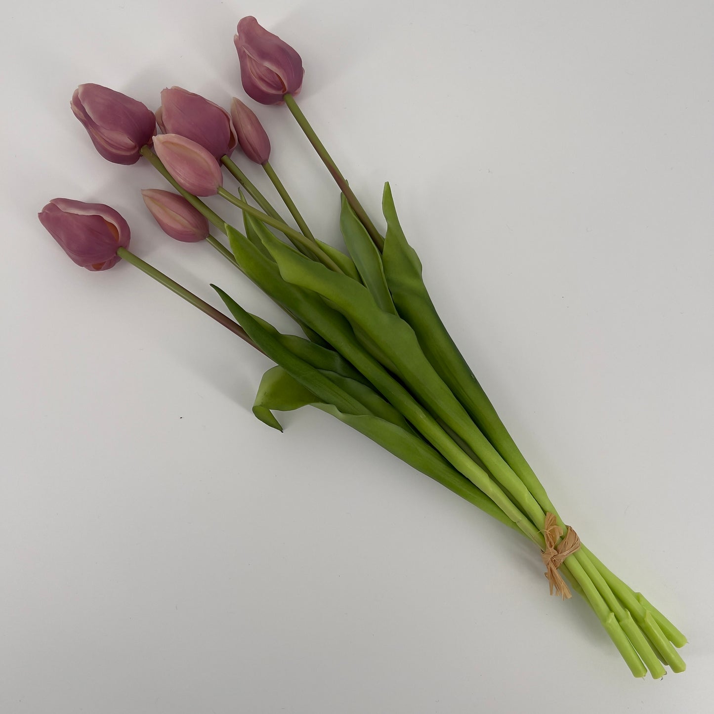 Kunst Tulpen bos real touch van It's All About Art met 7 stelen in wel 15 kleuren, 47cm