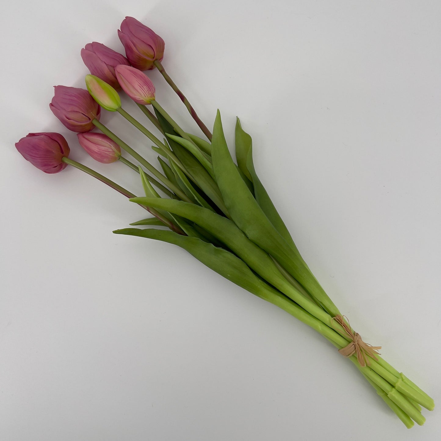 Kunst Tulpen bos real touch van It's All About Art met 7 stelen in wel 15 kleuren, 47cm