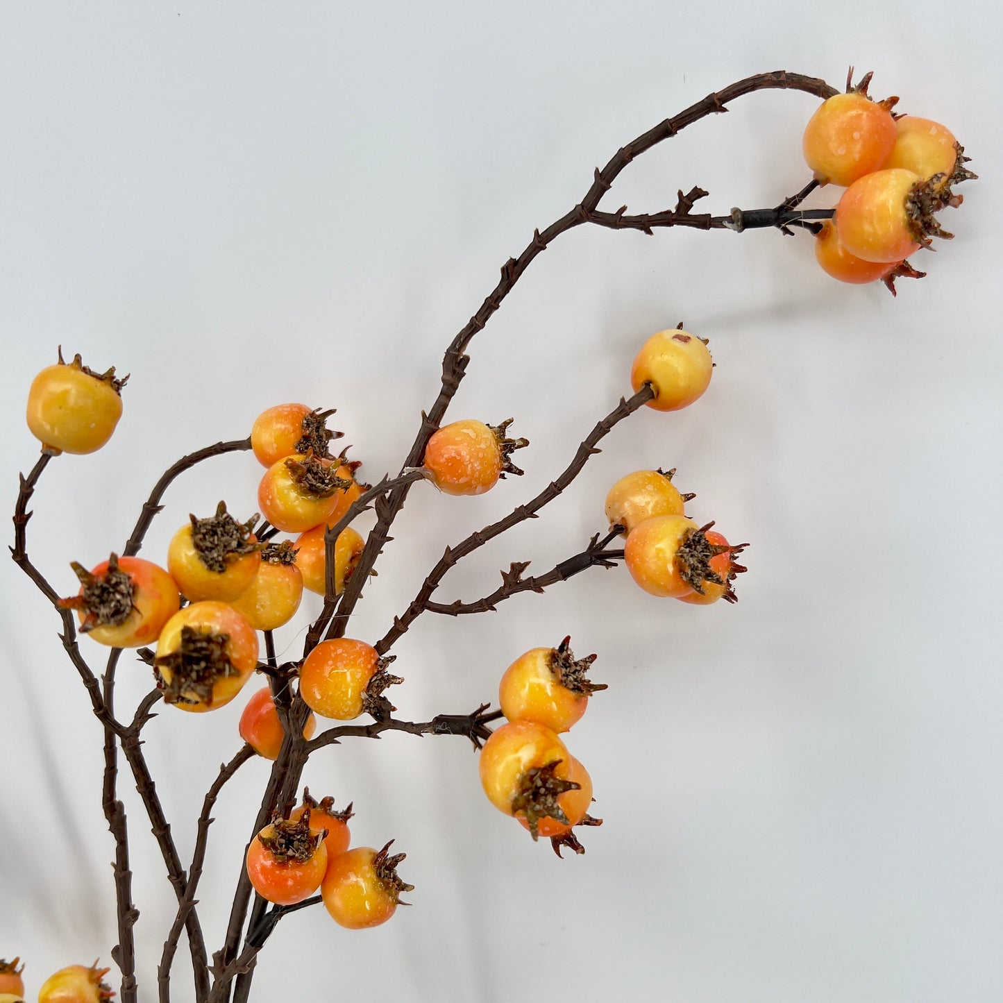 Kunst granaatappeltakken in geel of rood, 102cm