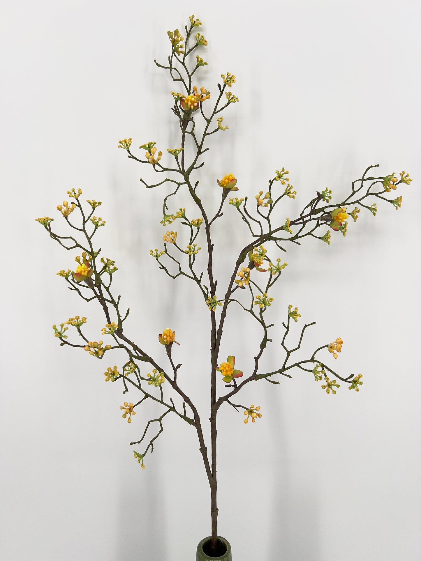 Maple fruit tak in roze en geel, 100cm