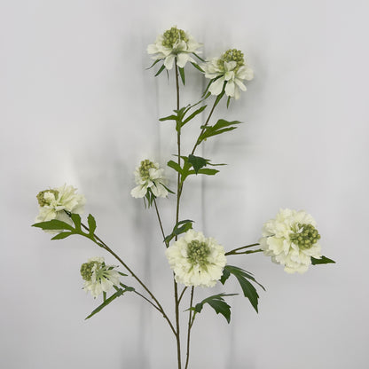 Scabiosa kunsttak in 5 kleuren, 113cm